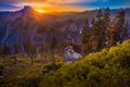 Yosemite National Park Sunrise Glacier Point Royalty Free Stock Photo