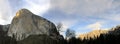 Yosemite National Park Sunset  El capitan Panorama from the road Royalty Free Stock Photo