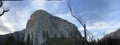 Yosemite National Park Sunset  El capitan Panorama from the road Royalty Free Stock Photo