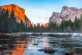 Yosemite National Park at Sunset Royalty Free Stock Photo