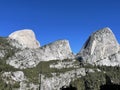 Yosemite National Park - Three Mountain Tops Royalty Free Stock Photo