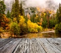 Yosemite National Park Valley and Merced River at autumn Royalty Free Stock Photo