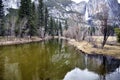 Yosemite river waterfall