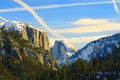 Yosemite at sunset Royalty Free Stock Photo