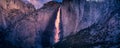 Yosemite Sunset Panorama Royalty Free Stock Photo