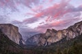 Yosemite, Tunnel View, California, USA Royalty Free Stock Photo