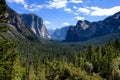 Yosemite Valley with Blue Sky and Clouds Royalty Free Stock Photo