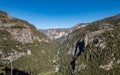 Yosemite Valley with Brideveil Falls in background
