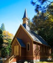 Yosemite Valley Chapel, California USA Royalty Free Stock Photo