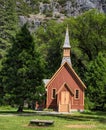 Yosemite Valley Chapel Royalty Free Stock Photo