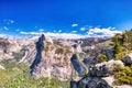 Yosemite Valley with Half Dome during a Sunny Day, View from Glacier Point, Yosemite National Park Royalty Free Stock Photo