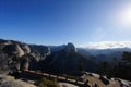 Yosemite Valley on a moonlit night Royalty Free Stock Photo