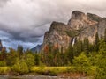 Yosemite Valley Mountains Falls, US National Parks Royalty Free Stock Photo