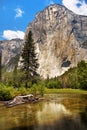 Yosemite Valley Mountains, US National Parks Royalty Free Stock Photo