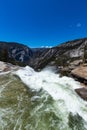 Yosemite Valley National Park waterfalls are huge especially during the spring and early summer time when snow from the Royalty Free Stock Photo