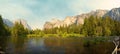 Yosemite Valley panorama Royalty Free Stock Photo