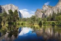 Yosemite Valley from Valley View Royalty Free Stock Photo