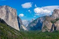 Yosemite Valley view from Tunnel View Royalty Free Stock Photo