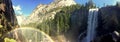 Yosemite Waterfall with rainbow