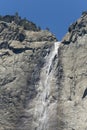 Yosemite waterfall in summer Royalty Free Stock Photo