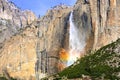 Yosemite Waterfall Winter time Royalty Free Stock Photo