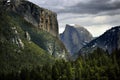 Yosemite& x27;s Iconic Half Dome Looms Beyond Steep Valley Walls