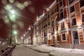 Yoshkar-Ola night view of the illuminated promenade