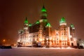 Russia, Yoshkar-Ola night view of the illuminated Republican Puppet Theater