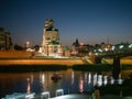 Voskresenskaya embankment in Yoshkar-ola in night