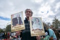 Participant of the action Immortal regiment