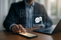 Collecting and Managing Feedback: Essential Digital Tools for Enhancing Customer Experience Royalty Free Stock Photo