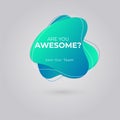 Are You Awesome? Join our team for Job vacancy. Royalty Free Stock Photo