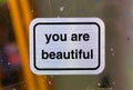 You are beautiful signs