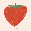 You Are Berry Special, happy valentine Vector Art.