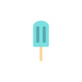 Turquoise Popsicle with two lines Royalty Free Stock Photo