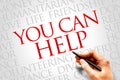 You can help Royalty Free Stock Photo