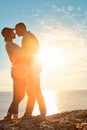 You can never have too much romance. a happy young couple sharing a romantic moment outdoors. Royalty Free Stock Photo