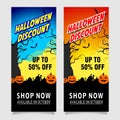 Halloween banner sale template 