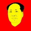 Realistic illustration of Chinese communist leader Mao Zedong