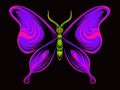 beautiful butterfly vector design for elements, color editable