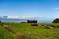 You could observe agricultural fields on the Haleakala Volcano in Maui, Hawaii. Royalty Free Stock Photo