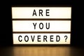 Are you covered light box sign board
