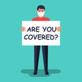 Are you covered Risk warnings. Insurance concept. Royalty Free Stock Photo