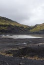 Little lake near MÃÂ½rdalsjÃÂ¶kull glacier