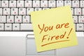 'You are Fired!' Royalty Free Stock Photo