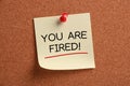 You are Fired Royalty Free Stock Photo
