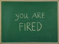 You are fired word. Royalty Free Stock Photo