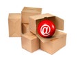 You have got mail in a box Royalty Free Stock Photo