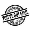 You have Got Mail rubber stamp