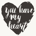 'You have my heart' card